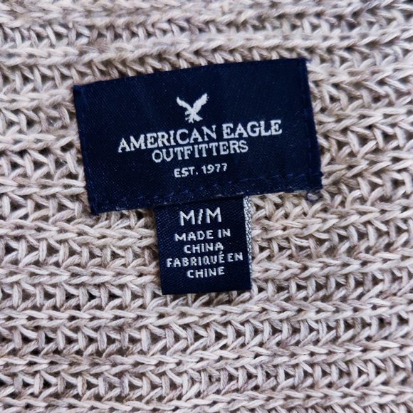 American Eagle oversized beige cardigan - Picture 2 of 7